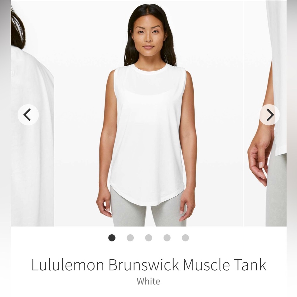 Lululemon Brunswick Muscle Tank
White